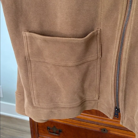 Banana Republic Full Zip Ponte Knit Chore Jacket Size L Hazel Gaze - Picture 8 of 11